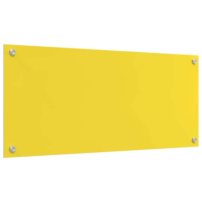 Rivestimento da Cucina Giallo 90 x 40 x 0,6 cm vetro temperato 42001256