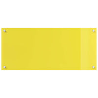 Rivestimento da Cucina Giallo 90 x 40 x 0,6 cm vetro temperato 42001256