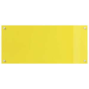 Rivestimento da Cucina Giallo 90 x 40 x 0,6 cm vetro temperato 42001256