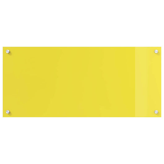 Rivestimento da Cucina Giallo 90 x 40 x 0,6 cm vetro temperato 42001256
