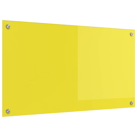 Rivestimento da Cucina-Paraschizzi per Cucina Giallo 90 x 50 x 0,6 cm vetro temperato