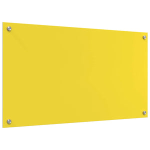 Rivestimento da Cucina Giallo 90 x 50 x 0,6 cm vetro temperato 42001257