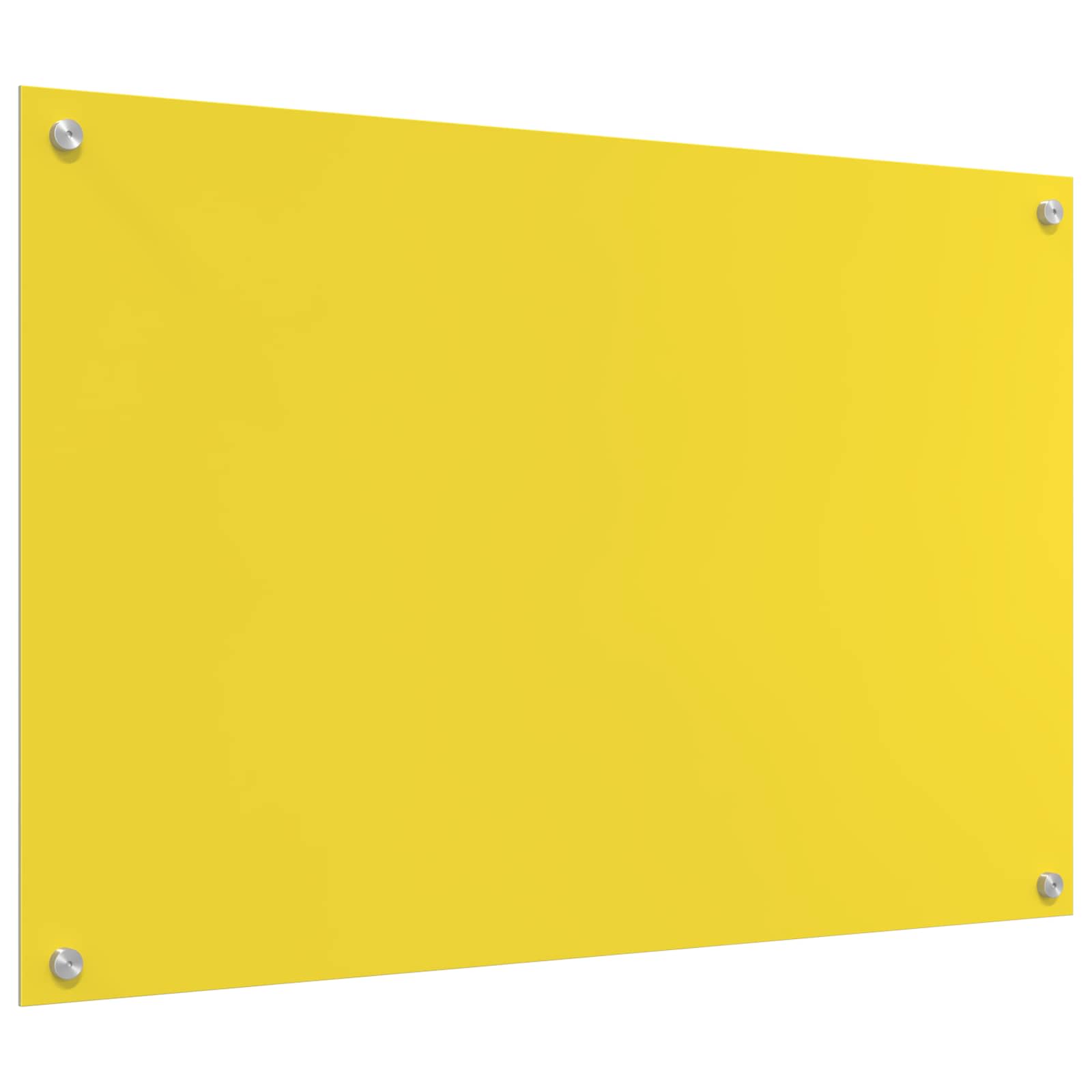 Rivestimento da Cucina Giallo 90 x 60 x 0,6 cm vetro temperato 42001258
