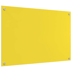 Rivestimento da Cucina Giallo 90 x 60 x 0,6 cm vetro temperato 42001258