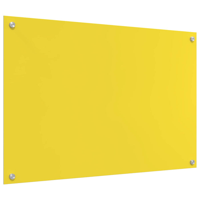 Rivestimento da Cucina Giallo 90 x 60 x 0,6 cm vetro temperato 42001258