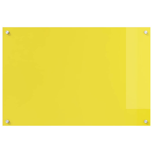 Rivestimento da Cucina Giallo 90 x 60 x 0,6 cm vetro temperato 42001258