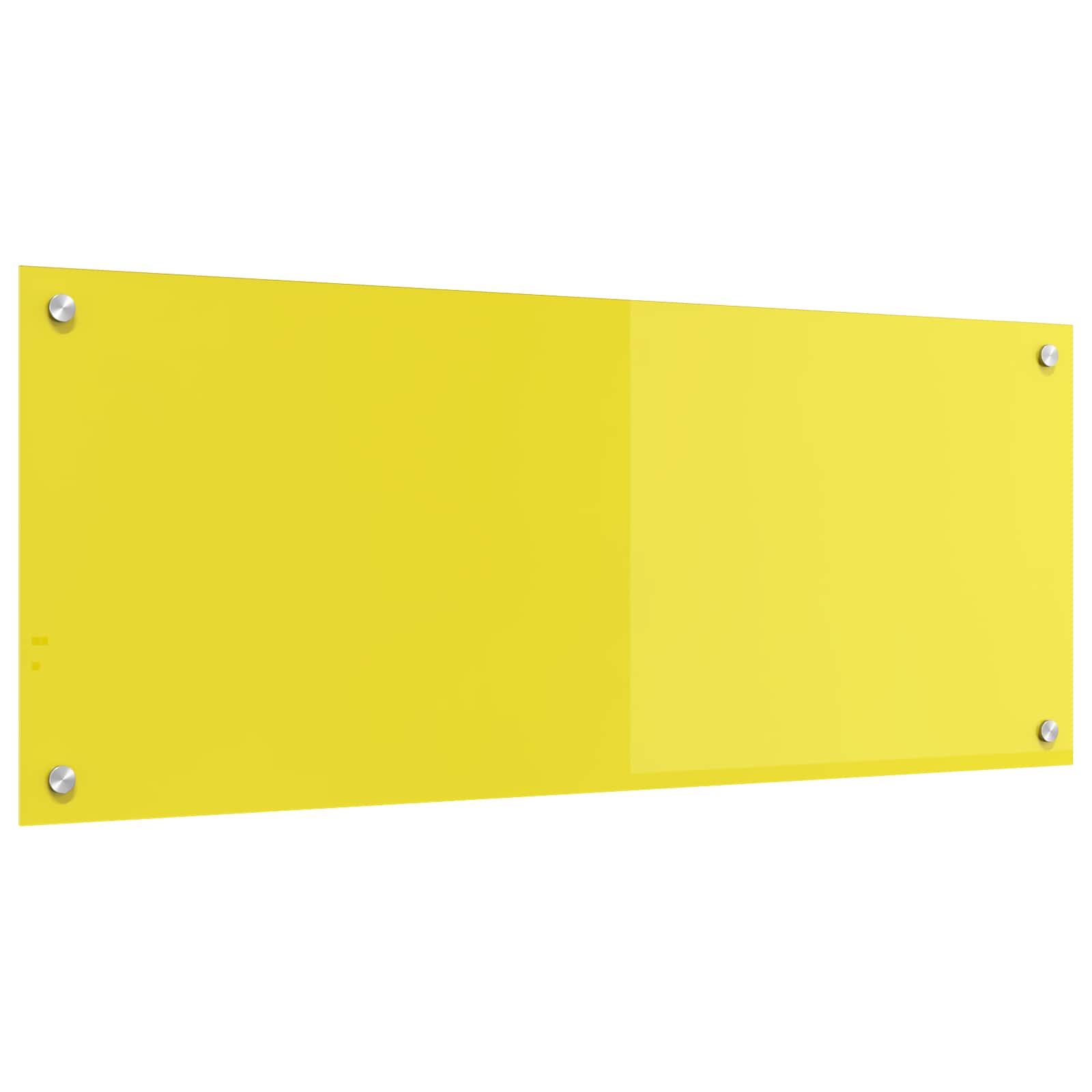 Rivestimento da Cucina Giallo 100 x 40 x 0,6 cm vetro temperato 42001259
