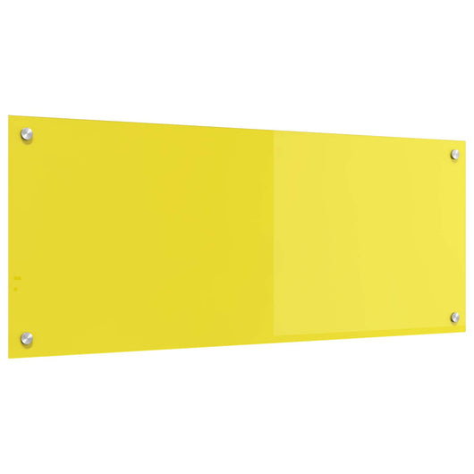 Rivestimento da Cucina Giallo 100 x 40 x 0,6 cm vetro temperato 42001259