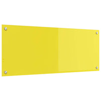 Rivestimento da Cucina-Paraschizzi per Cucina Giallo 100 x 40 x 0,6 cm vetro temperato
