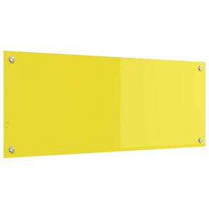 Rivestimento da Cucina-Paraschizzi per Cucina Giallo 100 x 40 x 0,6 cm vetro temperato