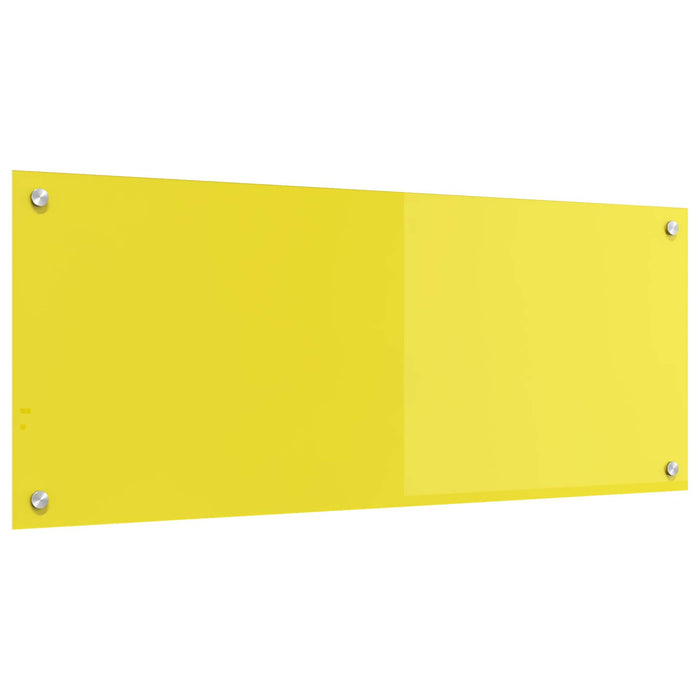 Rivestimento da Cucina-Paraschizzi per Cucina Giallo 100 x 40 x 0,6 cm vetro temperato