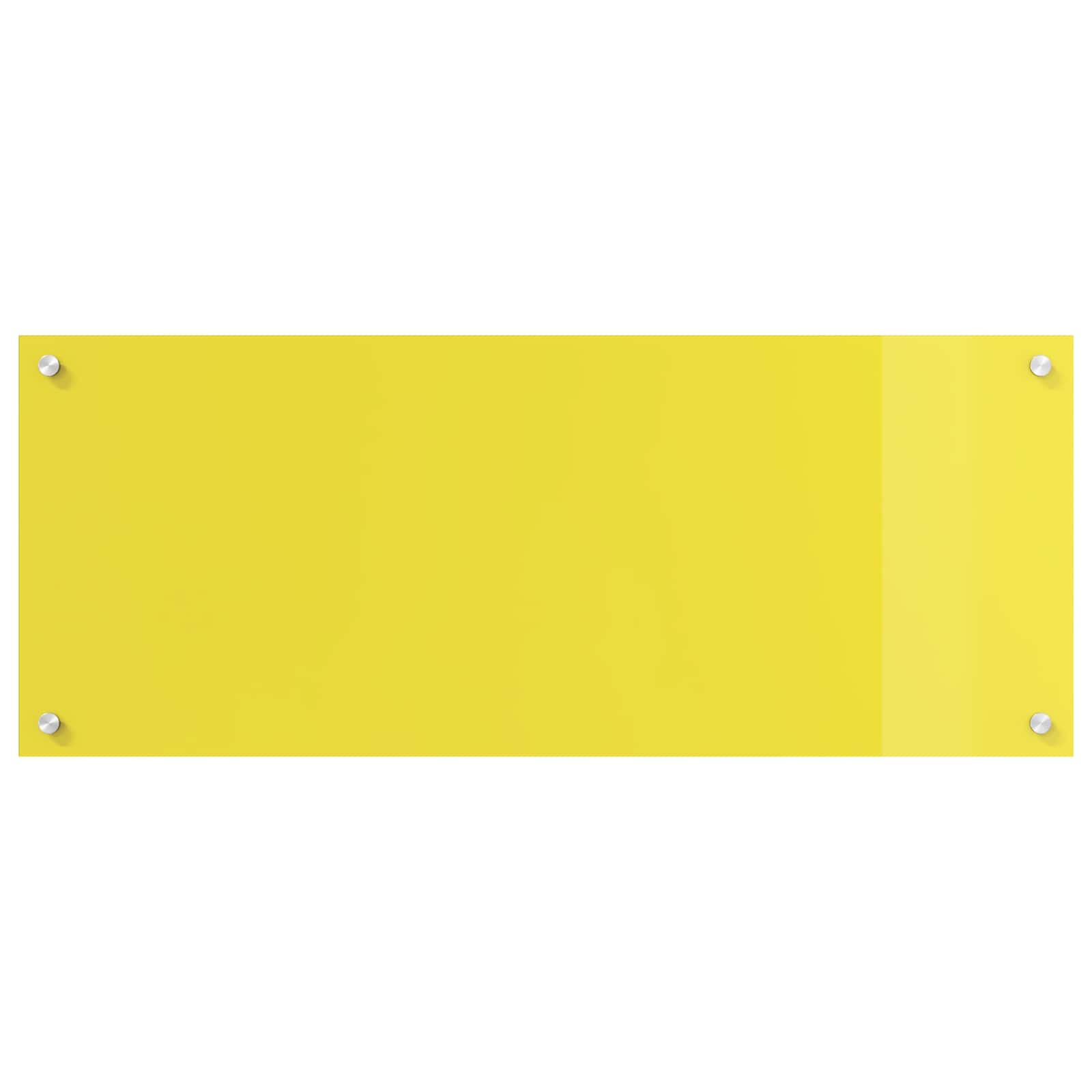Rivestimento da Cucina Giallo 100 x 40 x 0,6 cm vetro temperato 42001259
