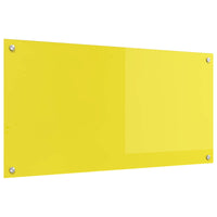 Rivestimento da Cucina Giallo 100 x 50 x 0,6 cm vetro temperato 42001260