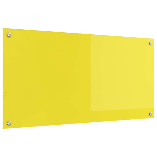 Rivestimento da Cucina Giallo 100 x 50 x 0,6 cm vetro temperato 42001260