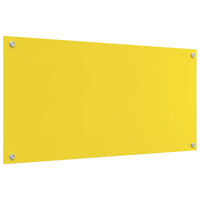 Rivestimento da Cucina Giallo 100 x 50 x 0,6 cm vetro temperato 42001260