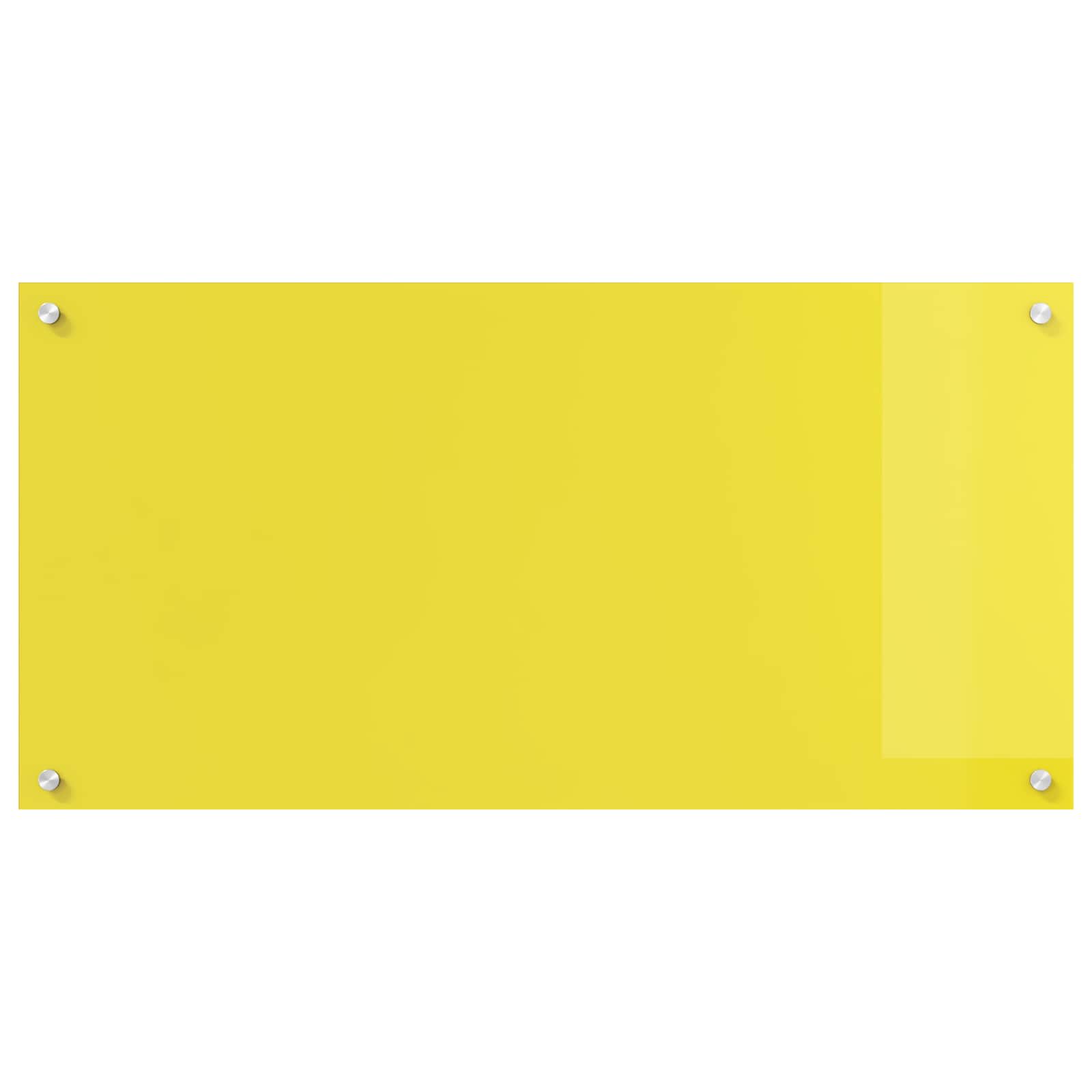 Rivestimento da Cucina Giallo 100 x 50 x 0,6 cm vetro temperato 42001260