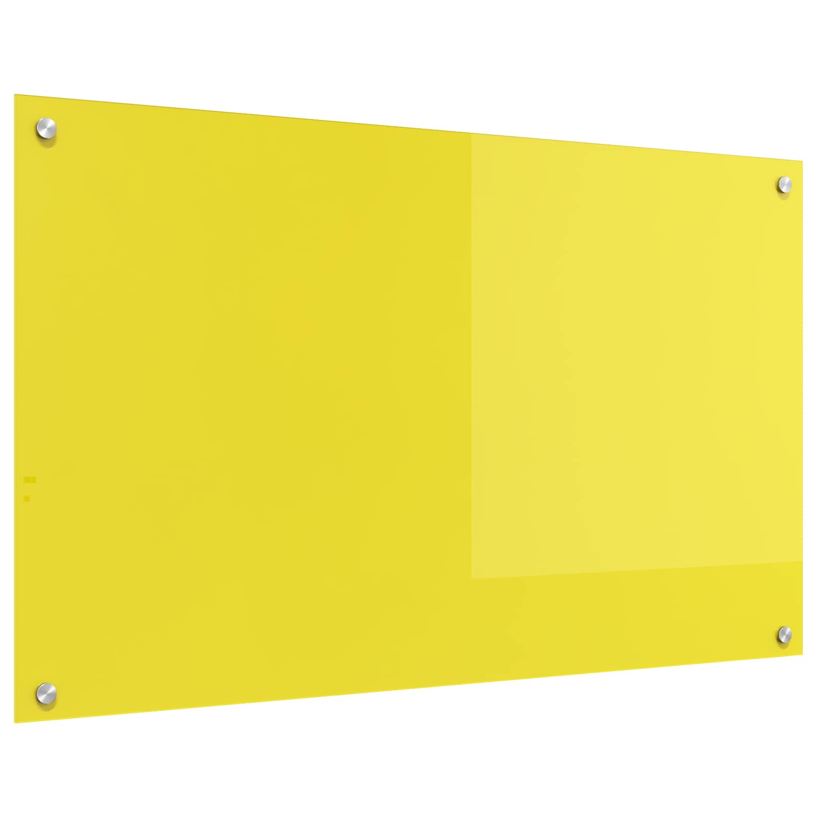 Rivestimento da Cucina Giallo 100 x 60 x 0,6 cm vetro temperato 42001261