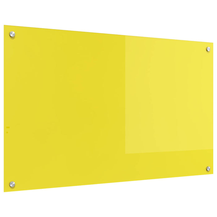 Rivestimento da Cucina Giallo 100 x 60 x 0,6 cm vetro temperato 42001261