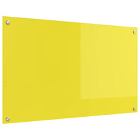 Rivestimento da Cucina-Paraschizzi per Cucina Giallo 100 x 60 x 0,6 cm vetro temperato