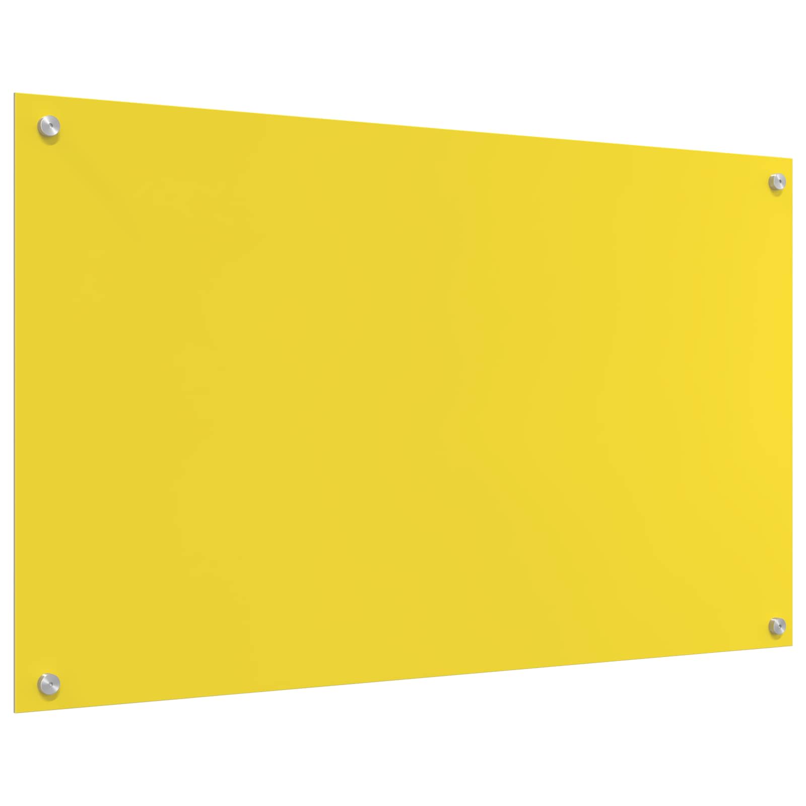 Rivestimento da Cucina Giallo 100 x 60 x 0,6 cm vetro temperato 42001261