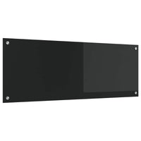 Rivestimento da Cucina Nero 110 x 40 x 0,6 cm vetro temperato 42001298
