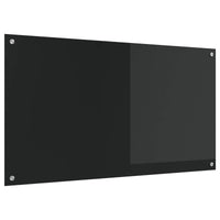 Rivestimento da Cucina Nero 110 x 60 x 0,6 cm vetro temperato 42001300