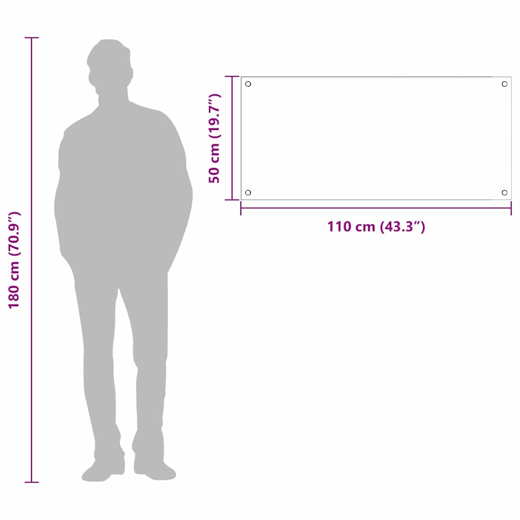 Rivestimento da Cucina Grigio chiaro 110 x 50 x 0.6 cm 42001305