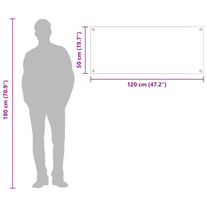 Rivestimento da Cucina Grigio scuro 120 x 50 x 0,6 cm 42001314