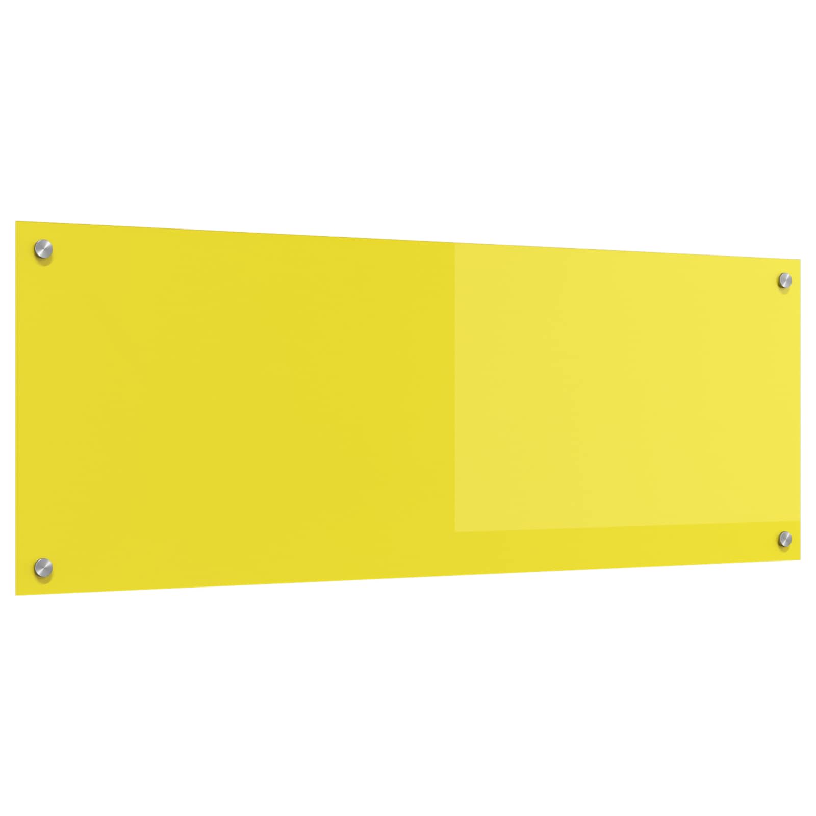 Rivestimento da Cucina Giallo 110 x 40 x 0,6 cm vetro temperato 42001316