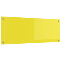 Rivestimento da Cucina Giallo 110 x 40 x 0,6 cm vetro temperato 42001316