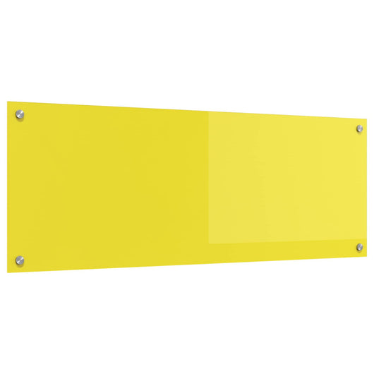 Rivestimento da Cucina-Paraschizzi per Cucina Giallo 110 x 40 x 0,6 cm vetro temperato