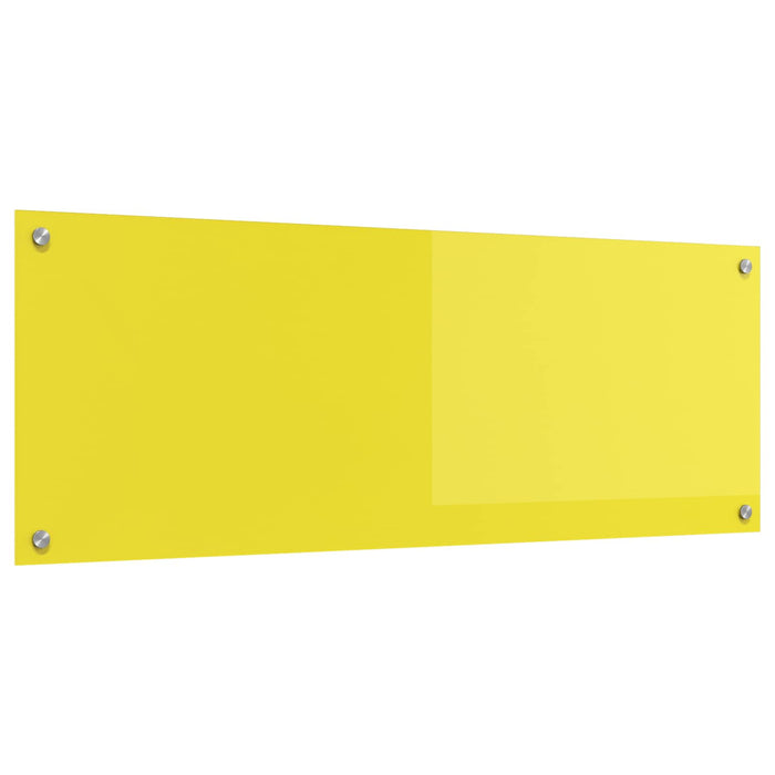 Rivestimento da Cucina-Paraschizzi per Cucina Giallo 110 x 40 x 0,6 cm vetro temperato