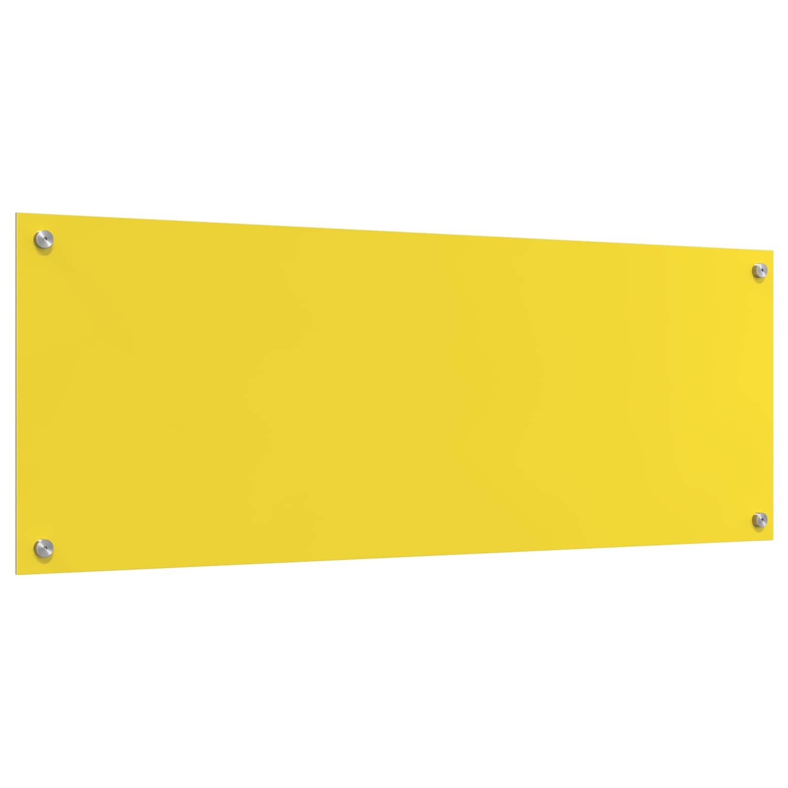 Rivestimento da Cucina Giallo 110 x 40 x 0,6 cm vetro temperato 42001316