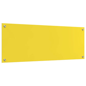 Rivestimento da Cucina Giallo 110 x 40 x 0,6 cm vetro temperato 42001316