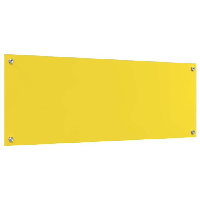 Rivestimento da Cucina Giallo 110 x 40 x 0,6 cm vetro temperato 42001316