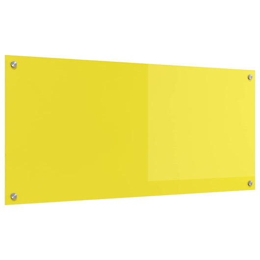 Rivestimento da Cucina Giallo 110 x 50 x 0,6 cm vetro temperato 42001317