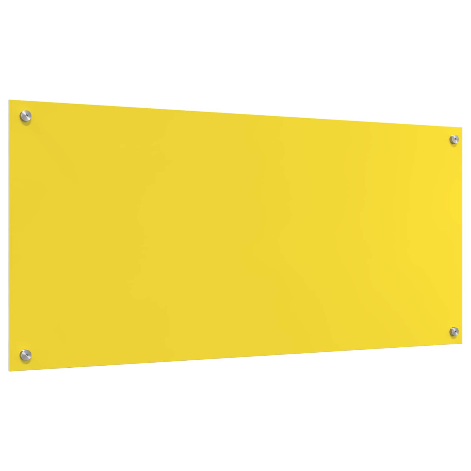 Rivestimento da Cucina Giallo 110 x 50 x 0,6 cm vetro temperato 42001317