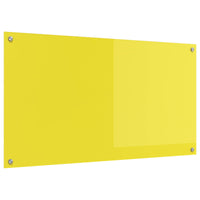 Rivestimento da Cucina-Paraschizzi per Cucina Giallo 110 x 60 x 0,6 cm vetro temperato