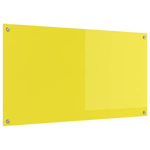 Rivestimento da Cucina-Paraschizzi per Cucina Giallo 110 x 60 x 0,6 cm vetro temperato