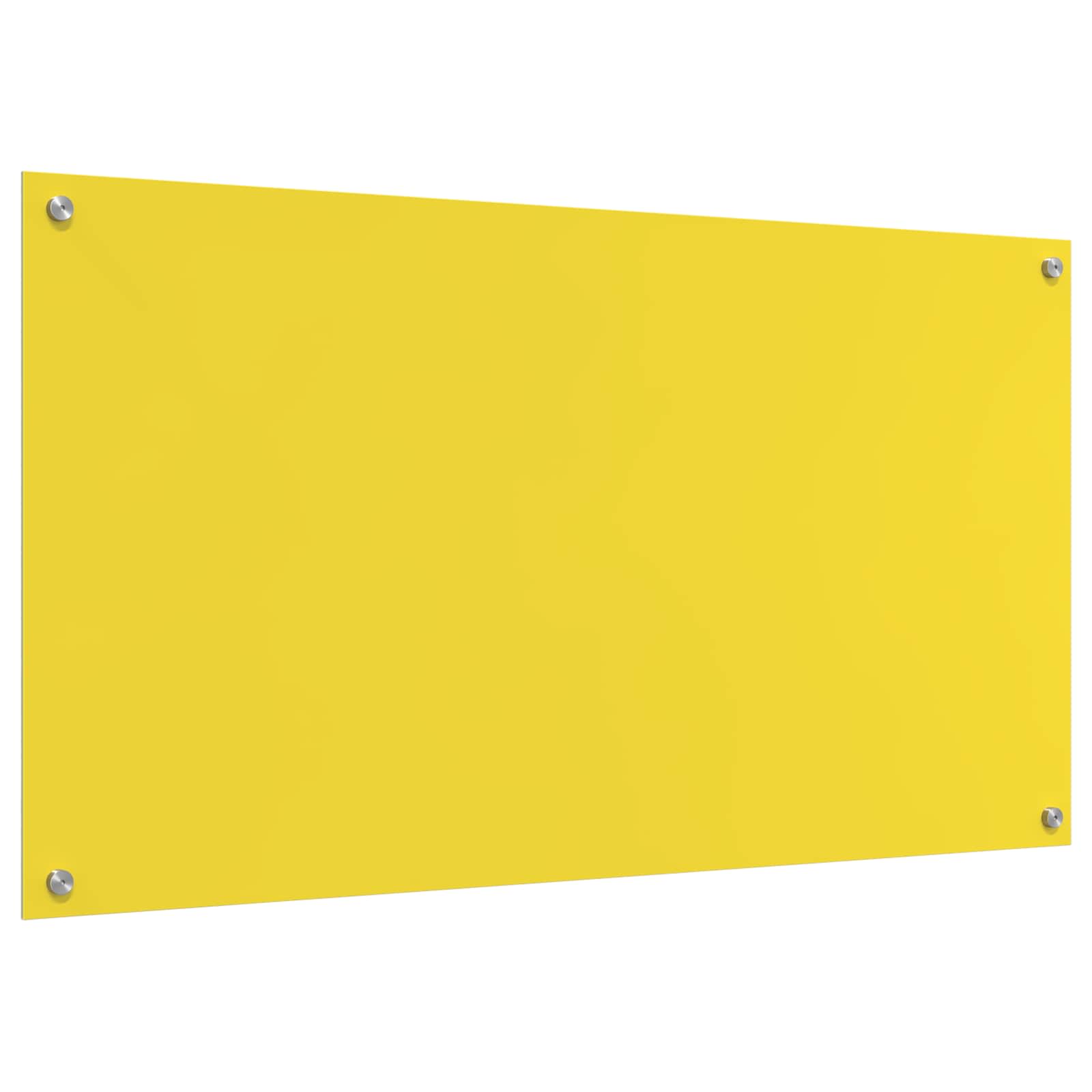 Rivestimento da Cucina Giallo 110 x 60 x 0,6 cm vetro temperato 42001318