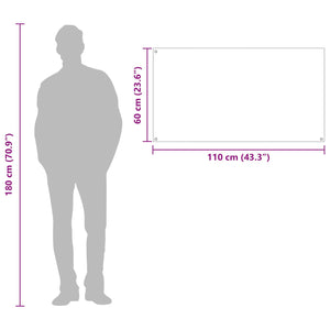 Rivestimento da Cucina Giallo 110 x 60 x 0,6 cm vetro temperato 42001318