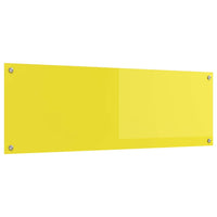 Rivestimento da Cucina Giallo 120 x 40 x 0.6 cm vetro temperato 42001319