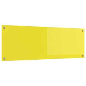Rivestimento da Cucina Giallo 120 x 40 x 0.6 cm vetro temperato 42001319