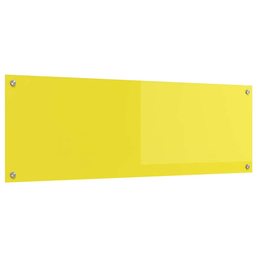 Rivestimento da Cucina Giallo 120 x 40 x 0.6 cm vetro temperato 42001319