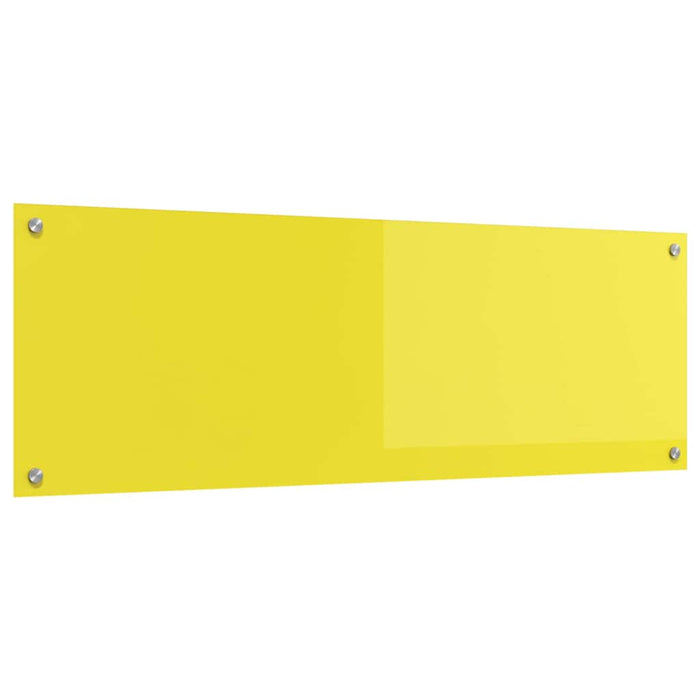 Rivestimento da Cucina Giallo 120 x 40 x 0.6 cm vetro temperato 42001319