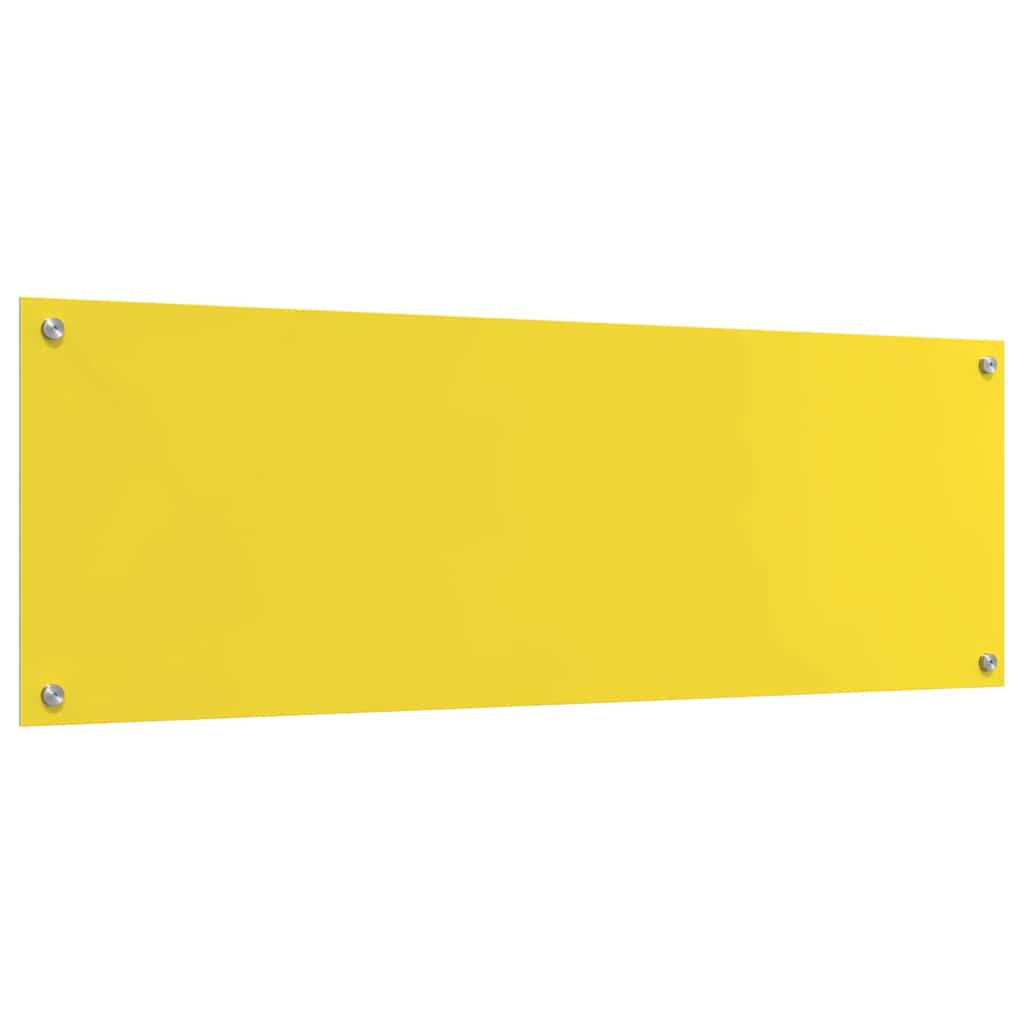 Rivestimento da Cucina Giallo 120 x 40 x 0.6 cm vetro temperato 42001319