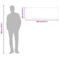 Rivestimento da Cucina Giallo 120 x 40 x 0.6 cm vetro temperato 42001319