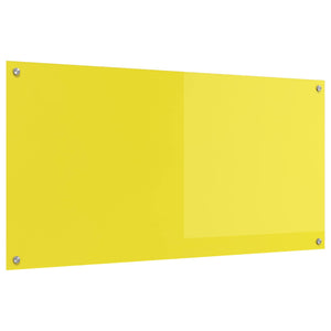 Rivestimento da Cucina Giallo 120 x 60 x 0,6 cm vetro temperato 42001321