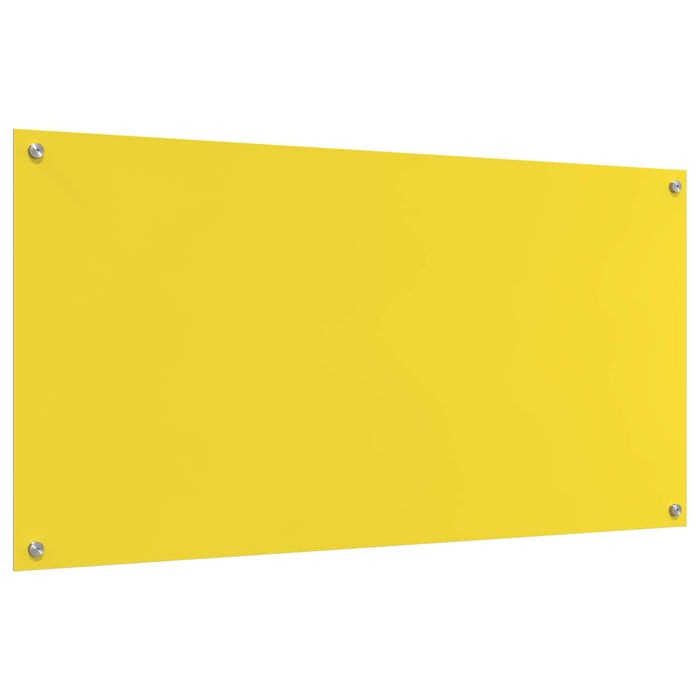 Rivestimento da Cucina Giallo 120 x 60 x 0,6 cm vetro temperato 42001321