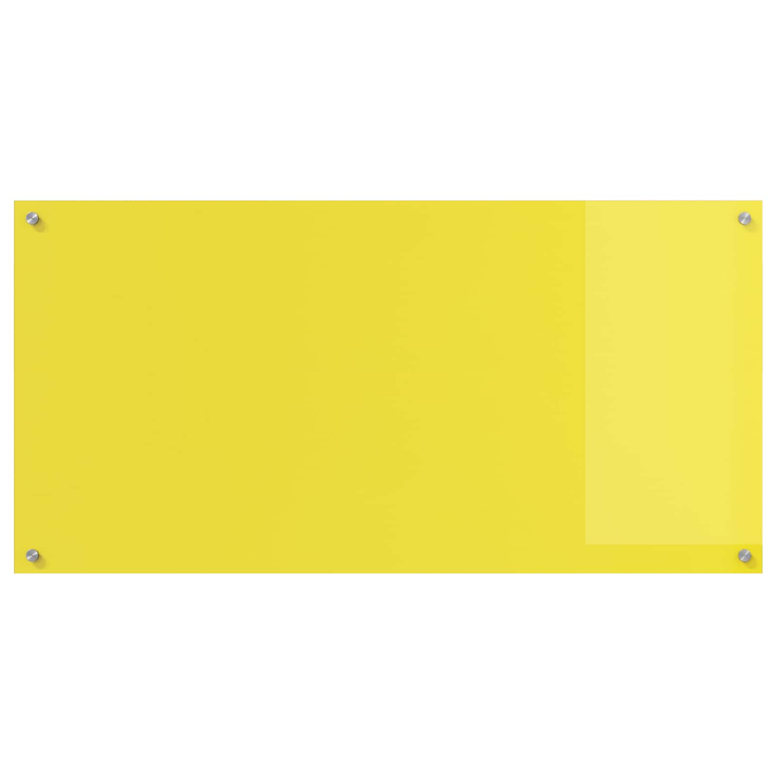 Rivestimento da Cucina Giallo 120 x 60 x 0,6 cm vetro temperato 42001321